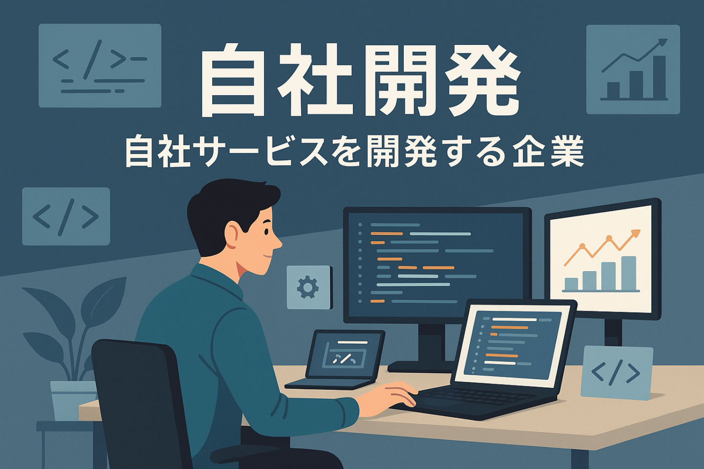自社開発は自社サービス開発を行う企業