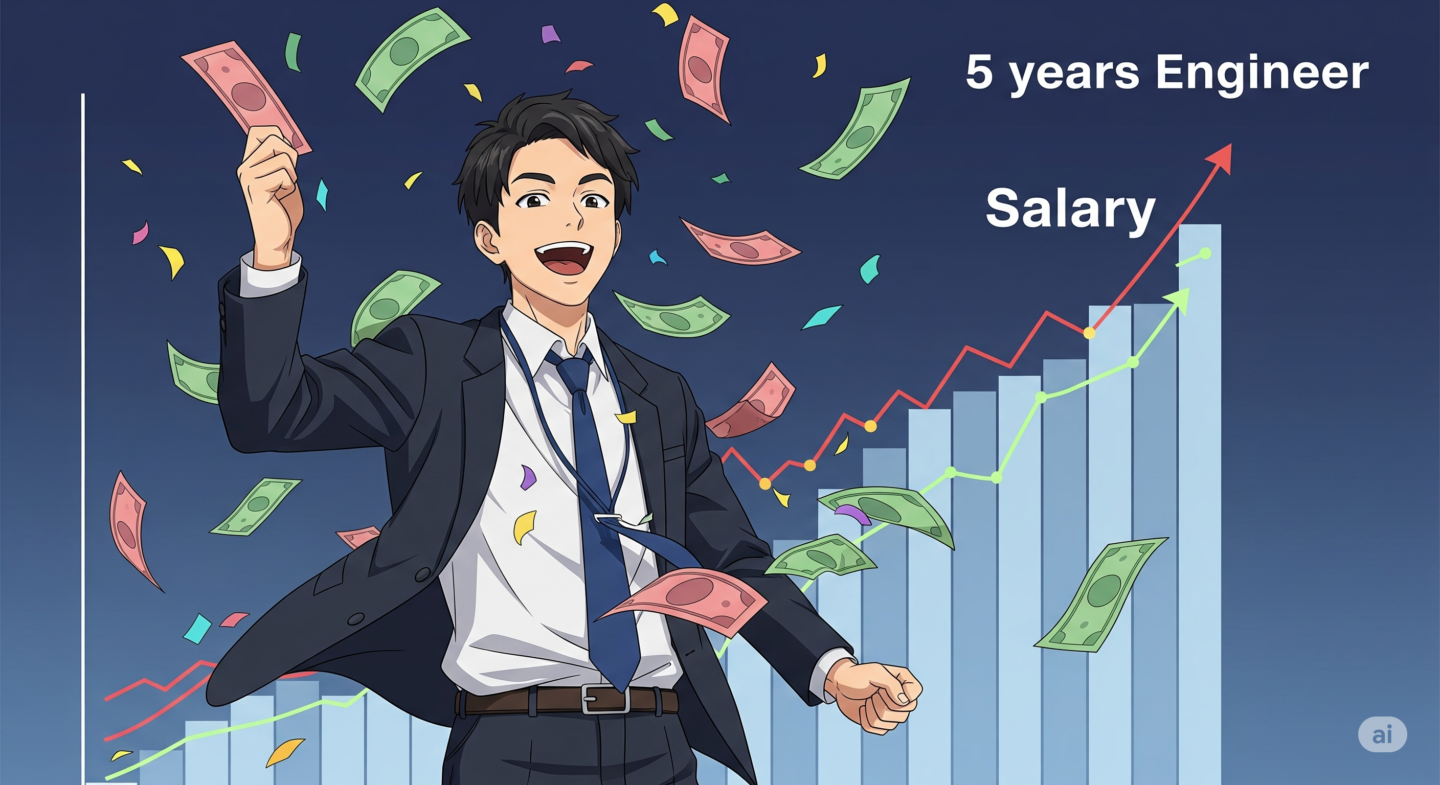 エンジニア5年目の年収相場は？