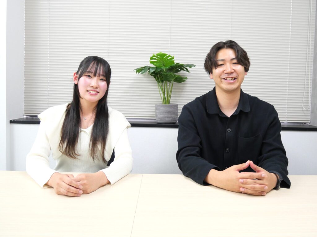 増田様（左側）と担当キャリアアドバイザーの橋本さん（右側）