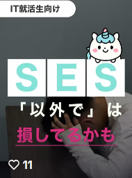 SES「以外で」は損してるかも | IT職種研究