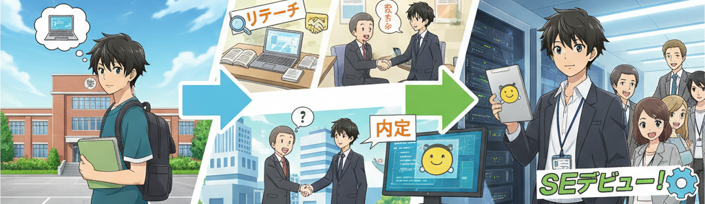 システムエンジニア（SE）になるための就活の流れ