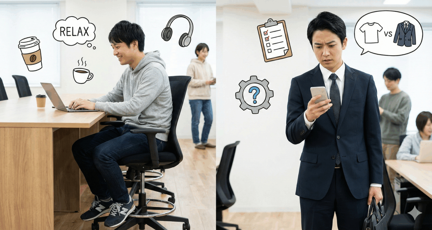 システムエンジニアは服装自由が多め