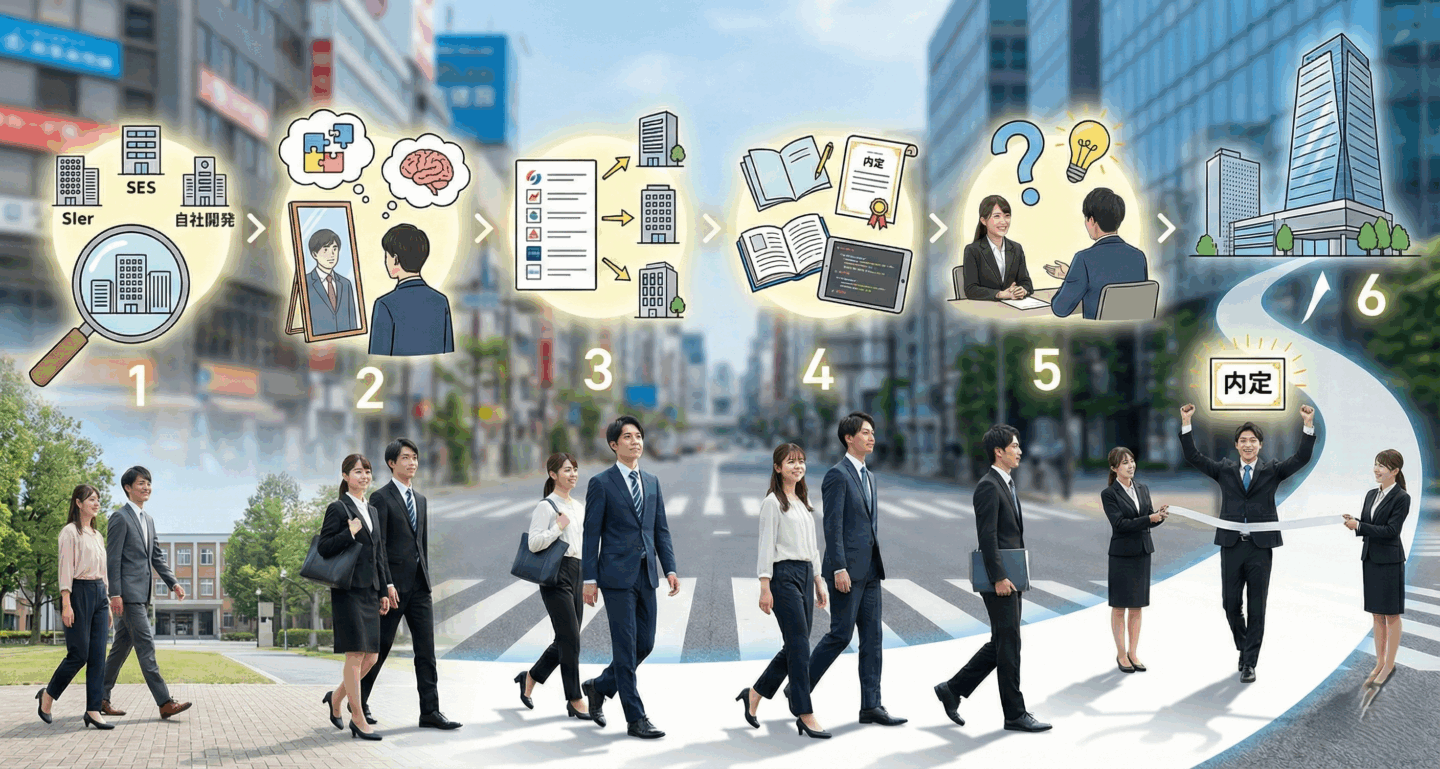 SIer就活の納得内定ロードマップ