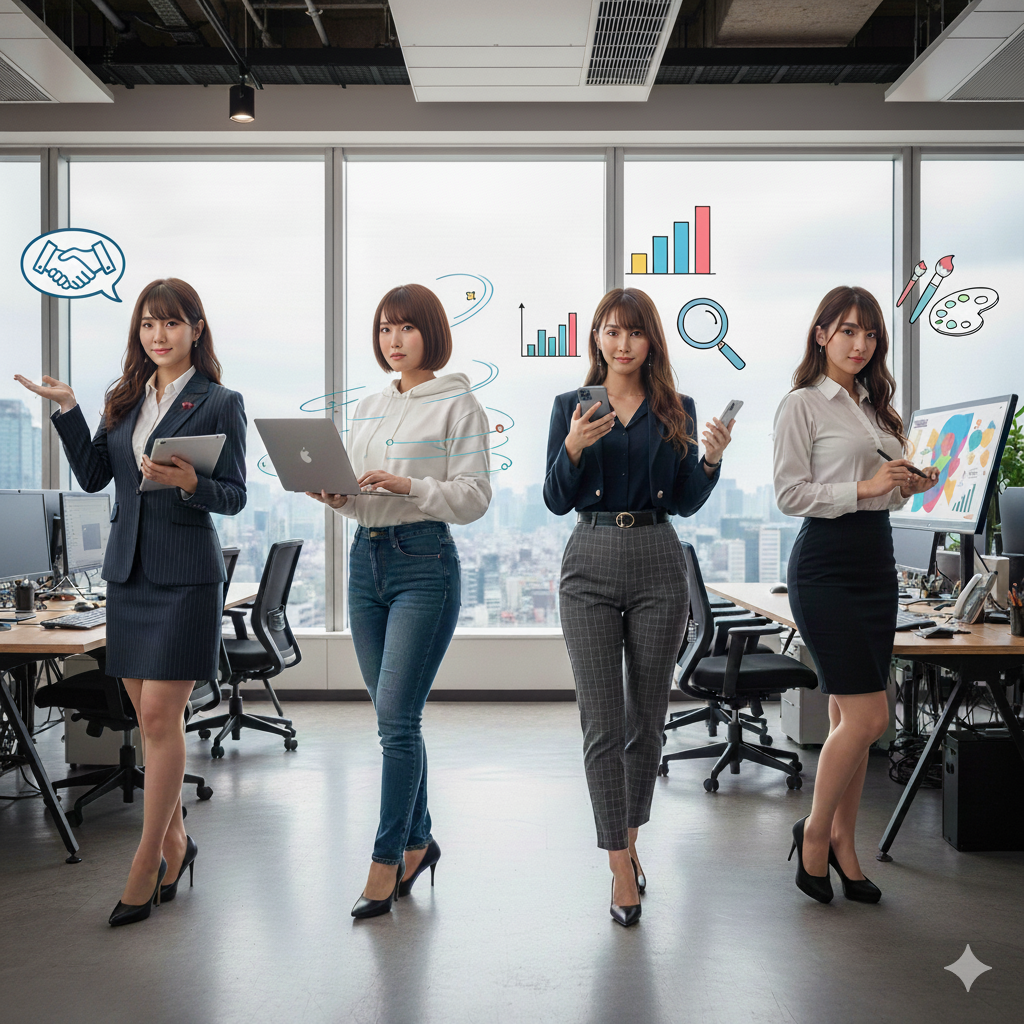 Web業界特有の職種は4タイプ