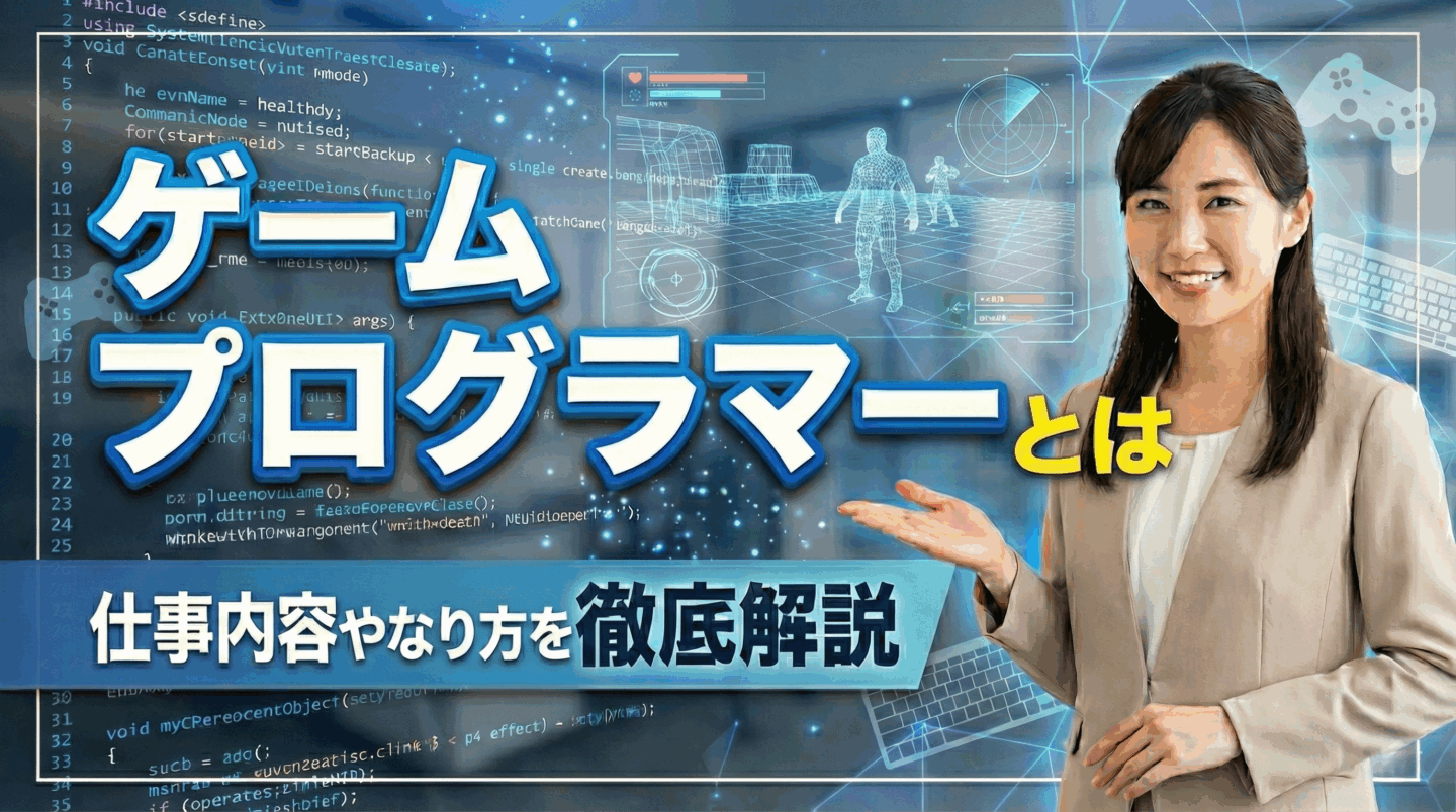 ゲームプログラマーとは？新卒の仕事内容や年収、必要なポートフォリオをわかりやすく解説