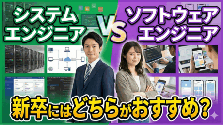 システムエンジニア（SE）とソフトウェアエンジニアの違いは？新卒にはどっちがおすすめ？
