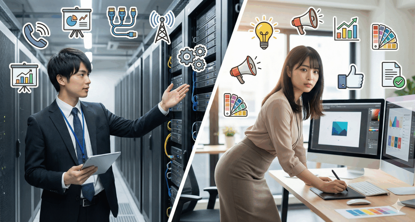 通信業界に関わる職種は6分類30種