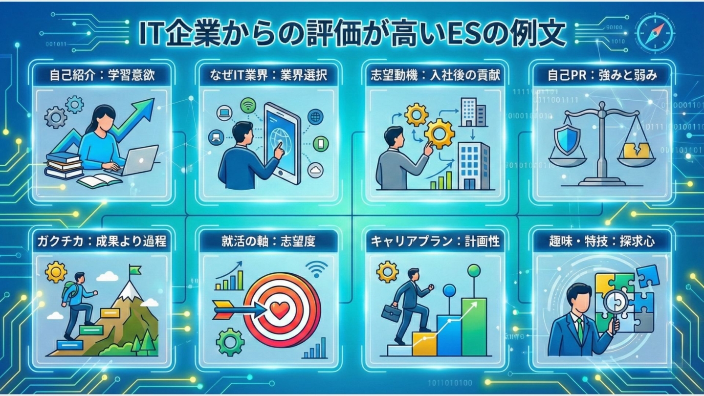IT企業からの評価が高いESの例文