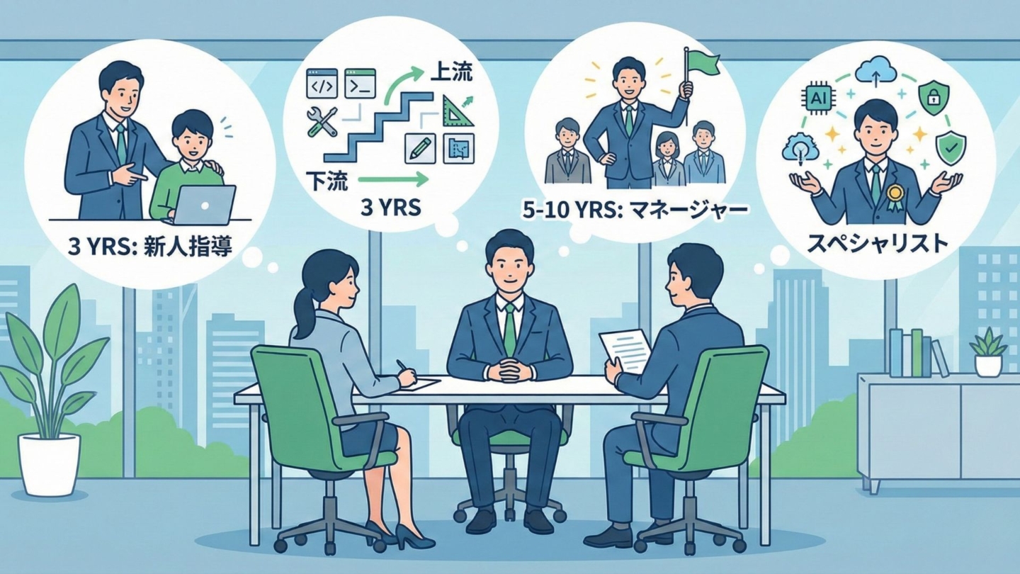 IT業界の面接で使えるキャリアプラン例