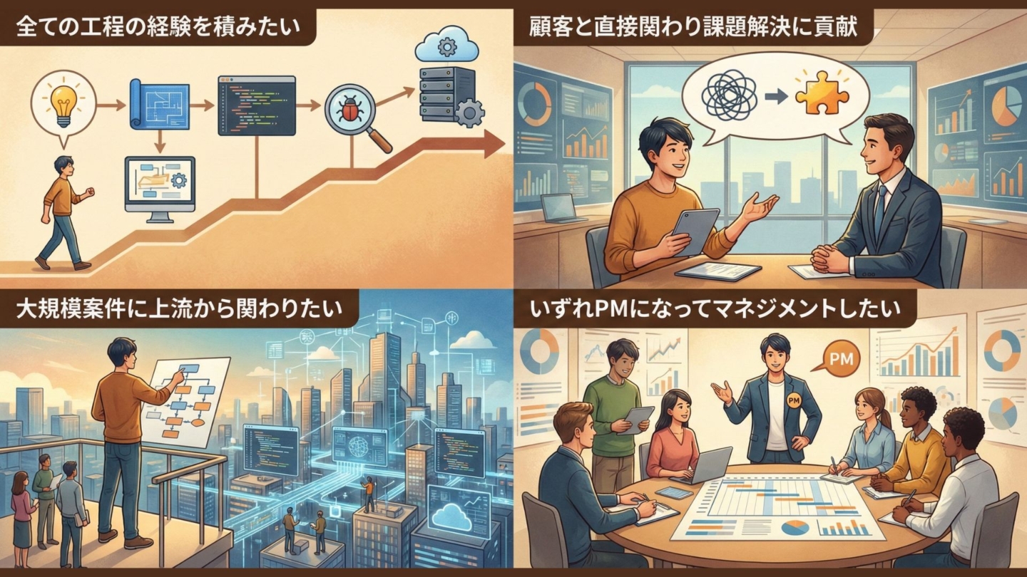 IT業界の中でもなぜSIer？への模範回答例