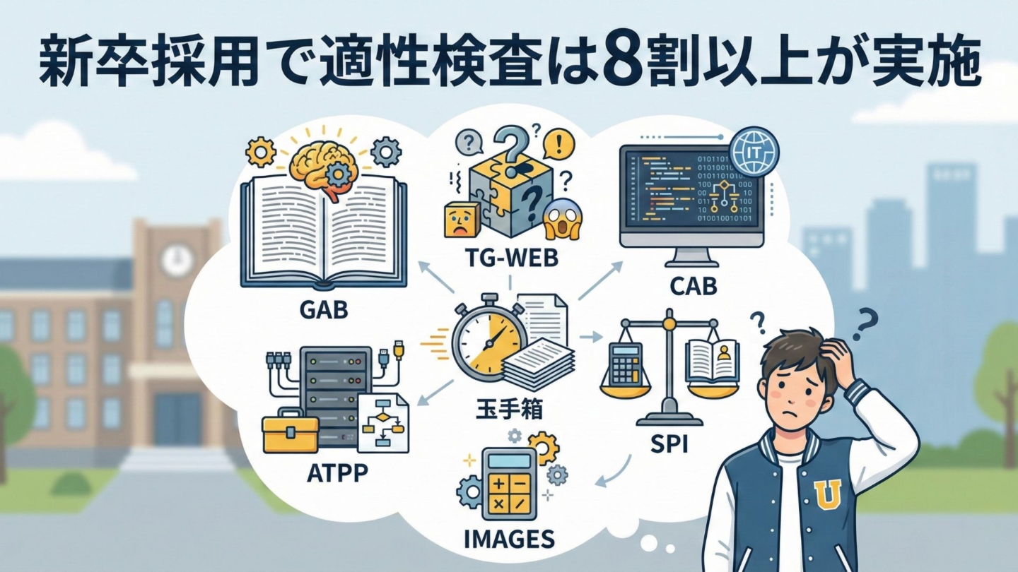 新卒採用で適性検査は8割以上が実施