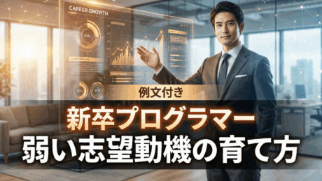例文付き！新卒プログラマーの弱い志望動機の育て方！プログラミング経験が高評価の秘訣