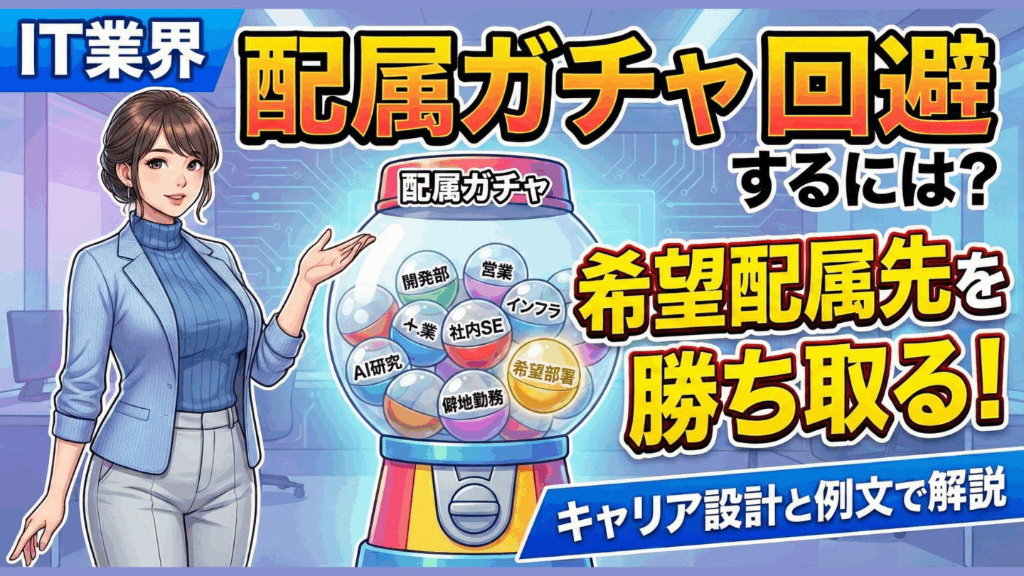 新卒ならIT業界のキャリアプラン作って配属ガチャ回避！大手ほど面接で聞かれる理由は？