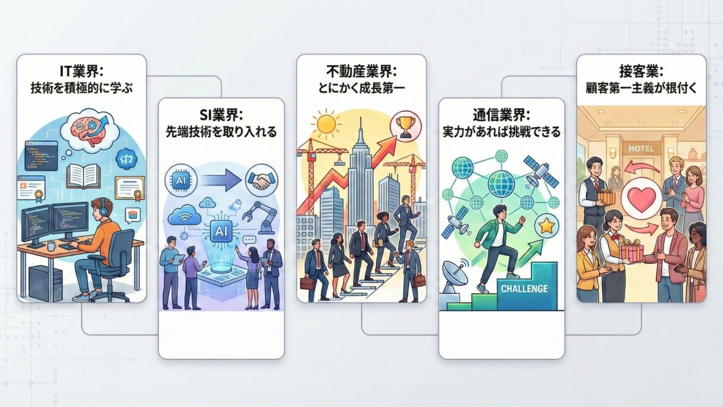 業界特有の社風を使った志望動機5選