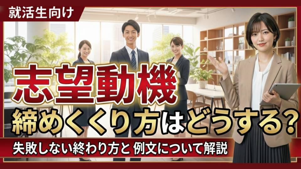 就活の志望動機は締めくくり失敗でコミュ障認定？失敗しない終わり方と例文を紹介