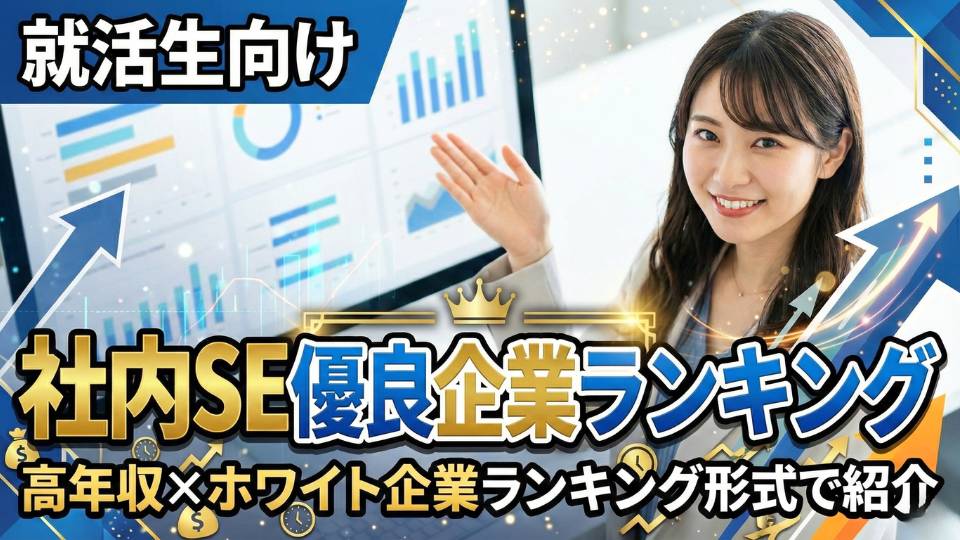 社内SEの優良企業ランキング！2026年最新の新卒におすすめ高年収・ホワイト企業＆業界一覧