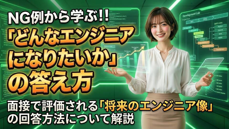 【新卒向け】NG例から学ぶ「どんなエンジニアになりたいか」への答え方