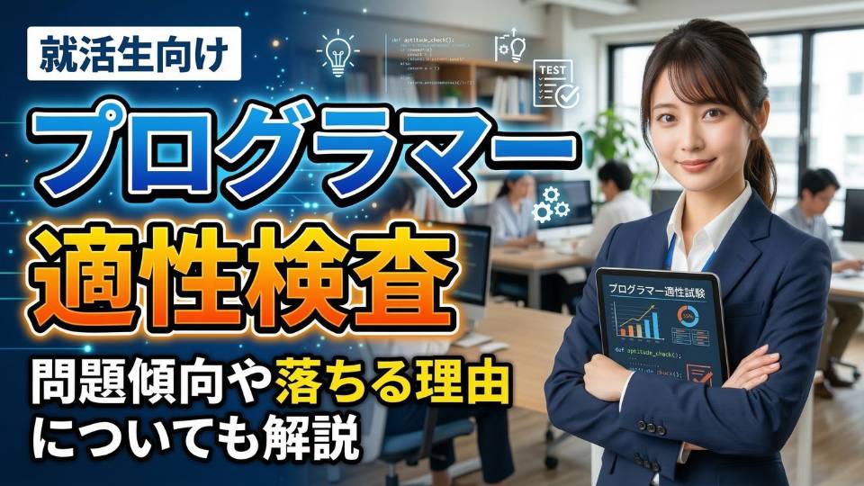 【新卒向け】プログラマーの適性検査とは？問題傾向と試験対策、落ちる理由を解説