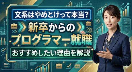 文系はやめとけ！新卒からプログラマーになった後悔とおすすめ理由を紹介