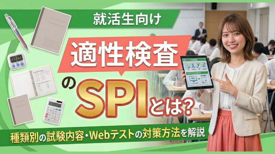 適性検査「SPI」とは？種類別の試験内容・Webテストの対策方法を解説