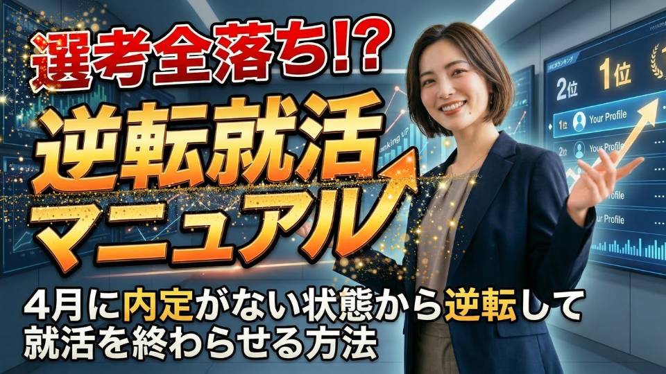 選考が全落ちでヤバい！4月に内定なしからの逆転就活マニュアル