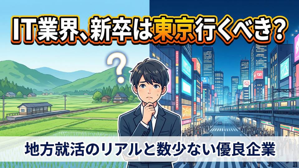 IT企業は地方・田舎にない？新卒なら東京に来るべき？数少ない優良企業を紹介