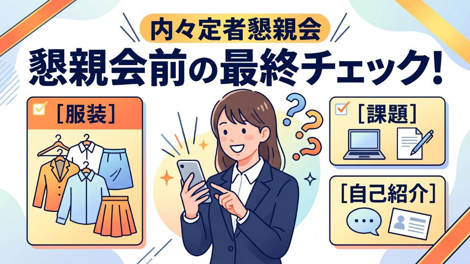 内々定者の懇親会は何をする？当日の服装や質問内容、自己紹介、欠席してもいいか解説