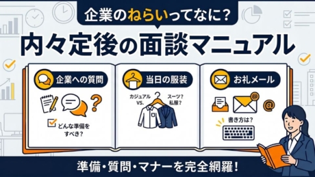 内々定後の面談でやることは？企業への質問や当日の服装、お礼メールの書き方を解説