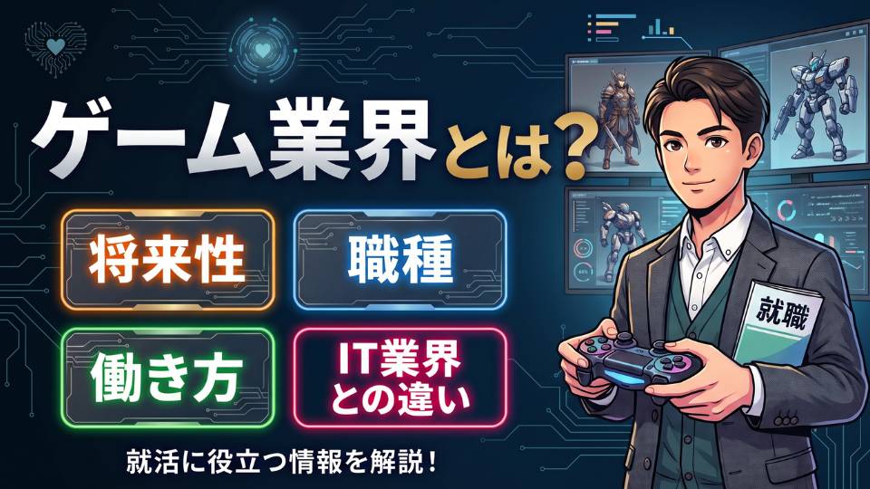 ゲーム業界とは？将来性・職種・働き方・IT業界との違いなど就職に役立つ情報を解説