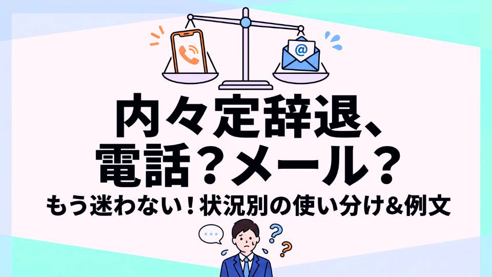 内々定を辞退する際の電話＆メール完全ガイド！連絡はどっちがベスト？