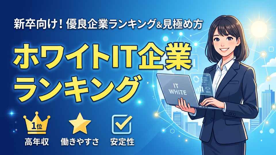 ホワイトIT企業ランキング！新卒向け優良企業一覧と隠れブラック企業の見分け方を紹介