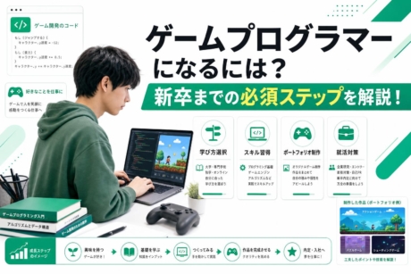 ゲームプログラマーになるには？新卒までの必須ステップを解説！