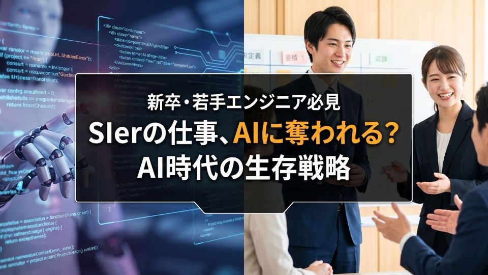 SIerはAIに奪われる？新卒が今知るべき構造変化と生存戦略！