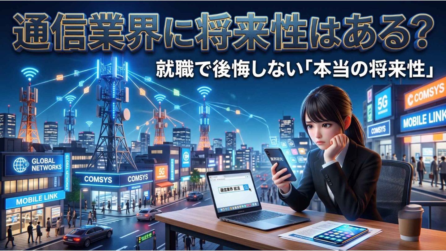 通信業界の将来性は？就職して後悔しないためのオワコン実態と業界理解