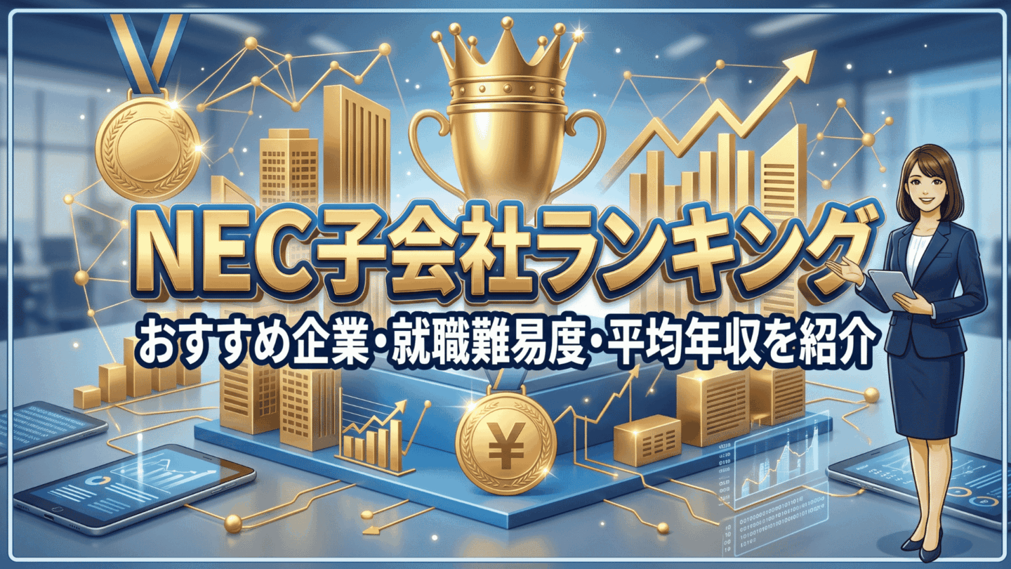 NEC子会社ランキング！おすすめ企業一覧・就職難易度・平均年収を紹介