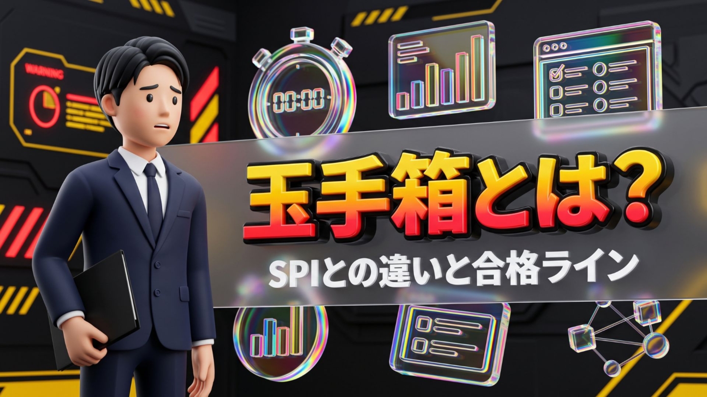 玉手箱とは？SPIとの違いと合格ラインの目安を解説！