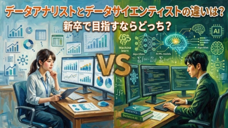 データアナリストとデータサイエンティストの違いは？新卒はどっちを目指すべき？