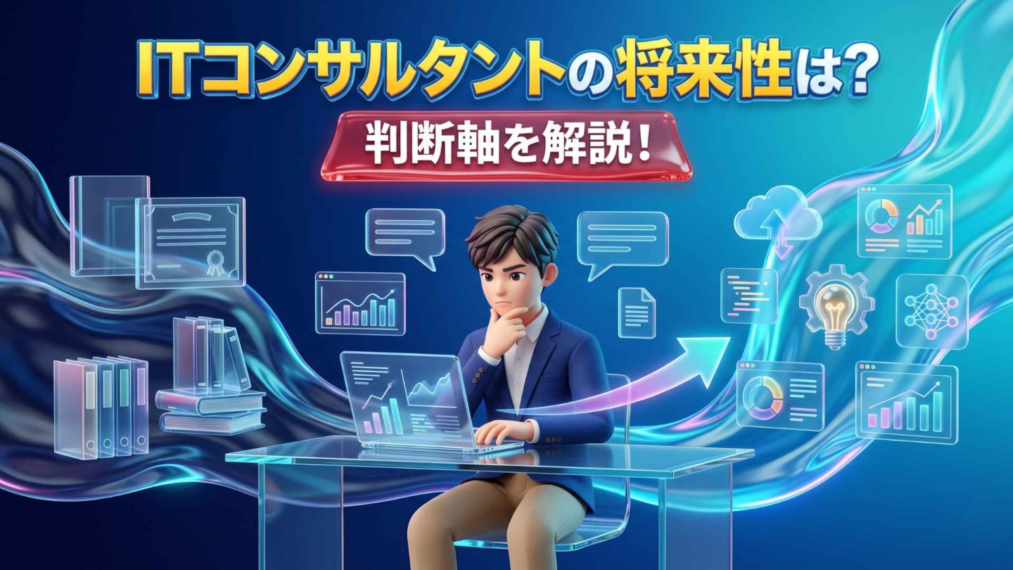 ITコンサルタントの将来性は新卒就活生に有望か？判断軸を解説！