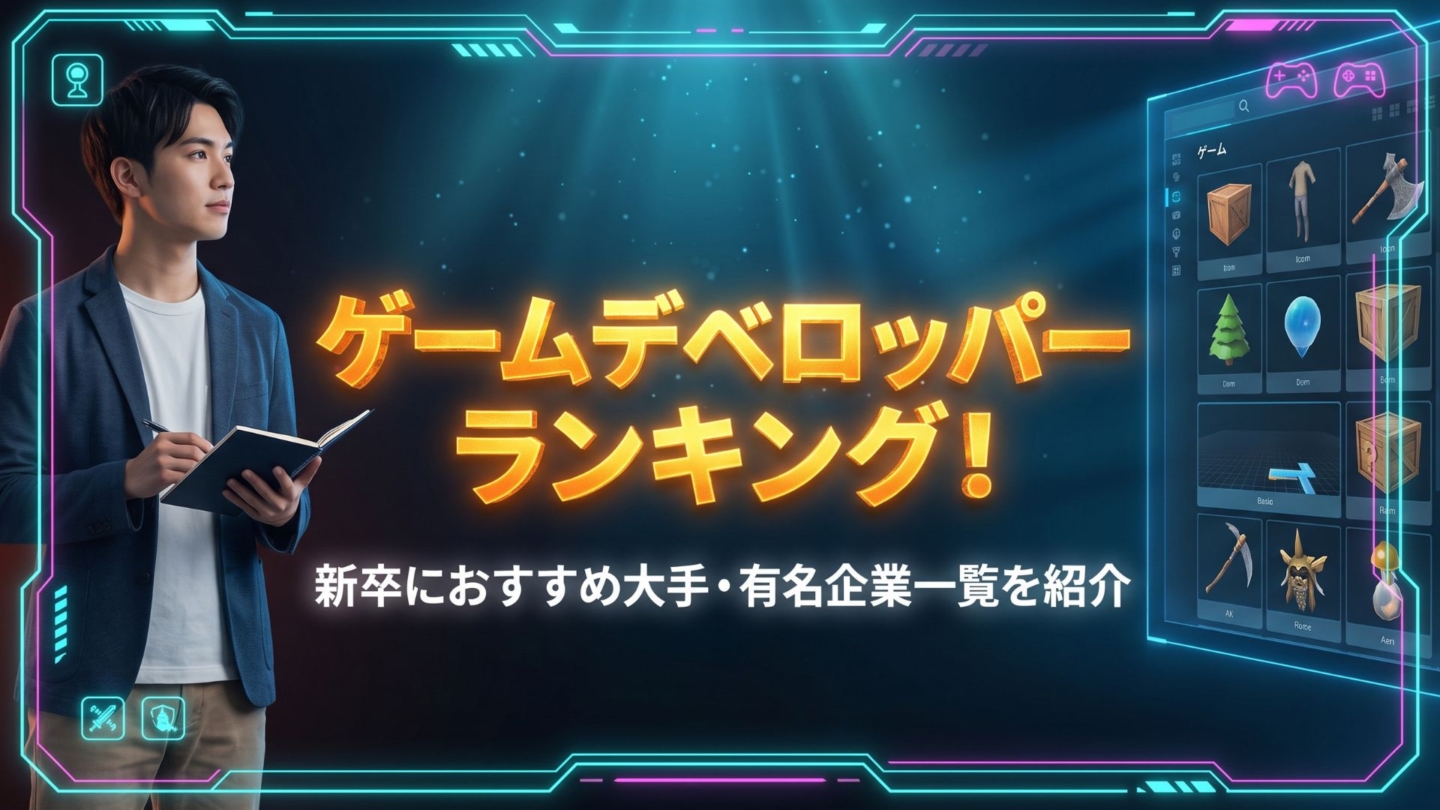 ゲームデベロッパーランキング！新卒におすすめ大手・有名企業一覧を紹介