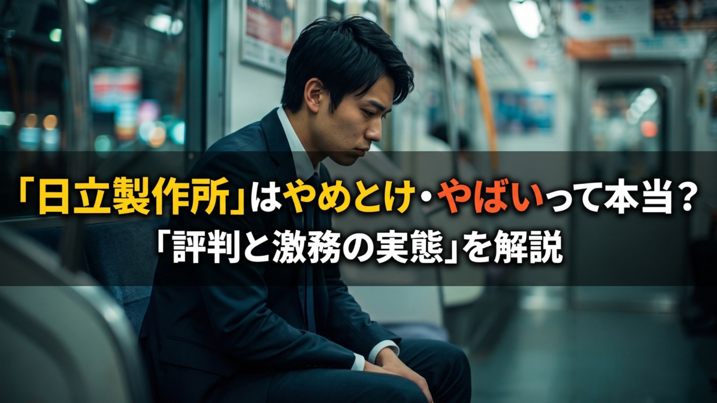 日立製作所はやめとけ・やばいって本当？評判と激務の実態を解説