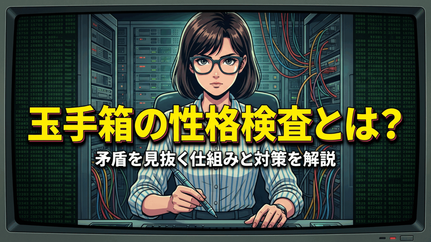 玉手箱の性格検査とは？矛盾を見抜く仕組みと対策を解説